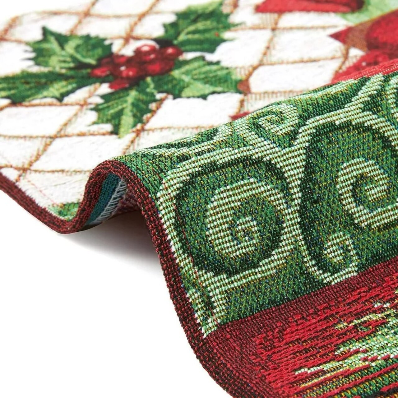 Cloth Christmas Table Placemats, Set of 6 Holiday Placemats for Xmas, 13x18.5 In